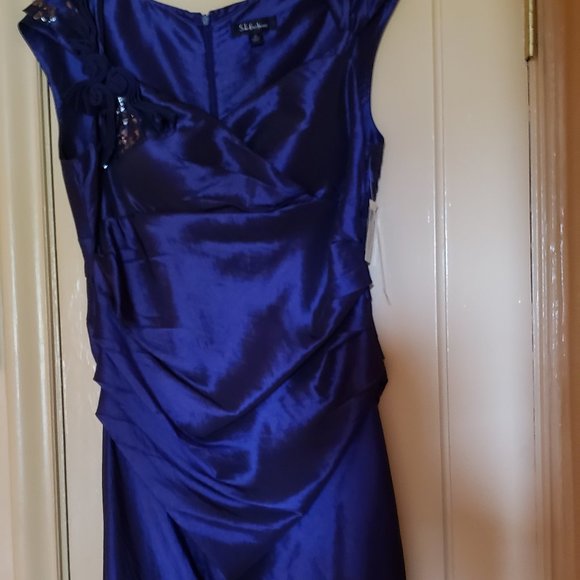 S L Fashions Lapis Dress Size 12 ** - Picture 9 of 9